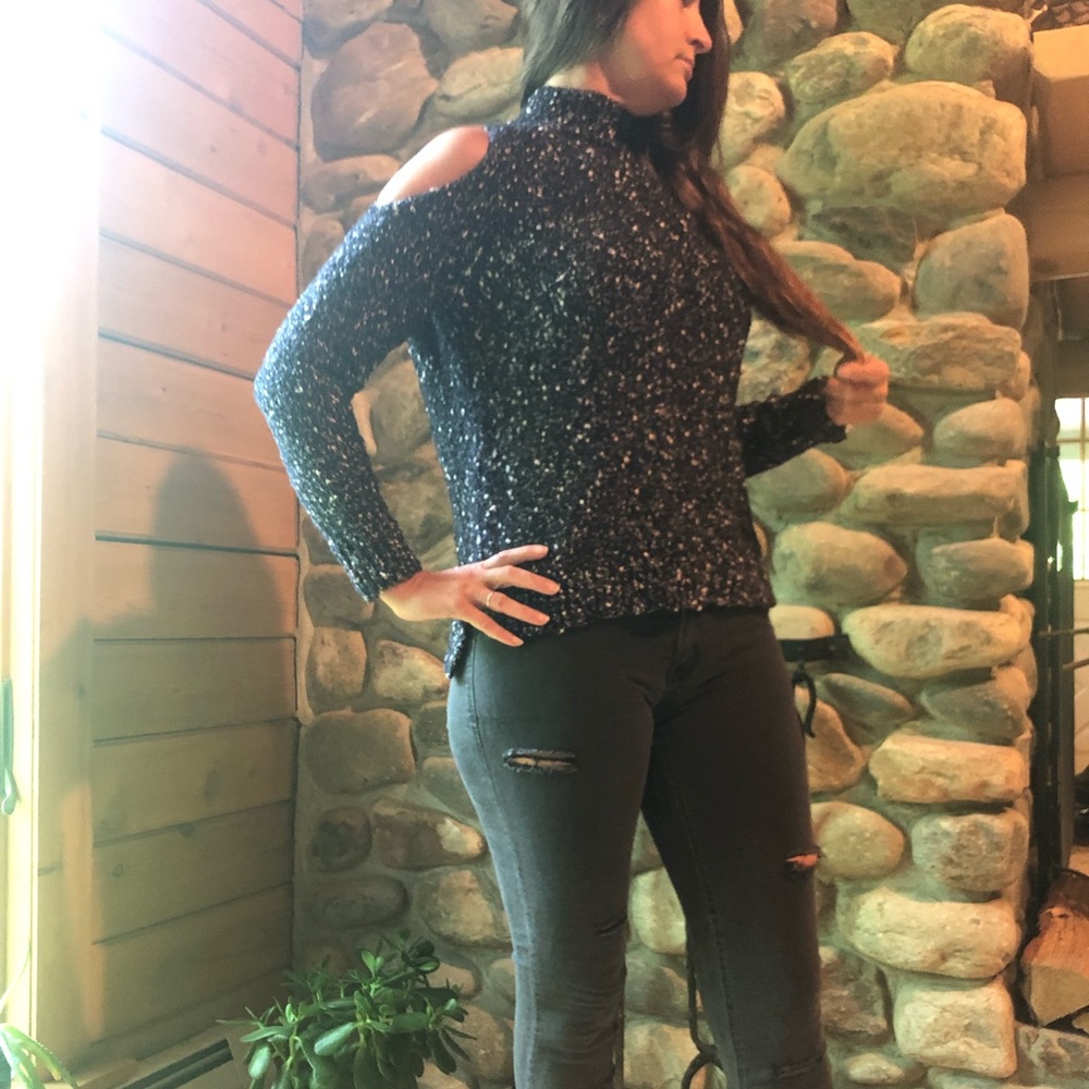 Xs Rebecca Taylor cold shoulder sweater